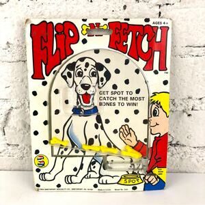 Vintage Flip N Fetch Spot The Dalmatian Travel Game